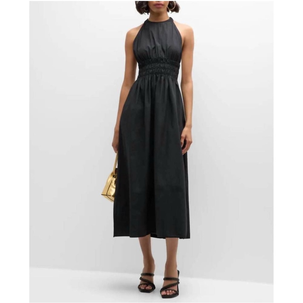 NWT Xirena‎ Tove Black Midi Dress Sz Large $275